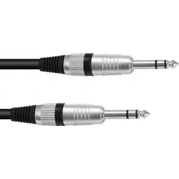 Stereo 6,3 mm (1/4 colio) TRS kištukinis kabelis Omnitronic 3021165K, 6 m