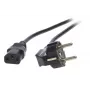 EFB-Elektronik maitinimo laidas su įžemintu kištuku 90° - C13 180° juodas 5,0 m, 3 x 1,00 mm²