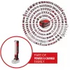 Belaidis LED darbinis žibintas Power X-Change TE-CL 18/1000 S Li - Solo, 18V, raudonas, be akumuliatoriaus ir įkroviklio