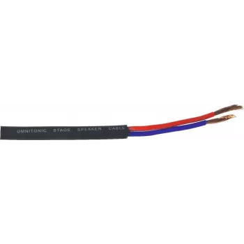 Garsiakalbio kabelis Omnitronic 3030021L 2x2,5 mm, 50 m, juodas