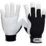 Darbo pirštinės Cimco 141246, apsauginės, juodos/baltos, dydis XL, 2 vnt.