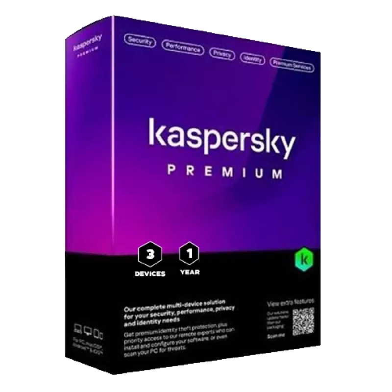 Kaspersky Premium + Klientų palaikymas | 3 Įrenginiai | 1 Metai | ES