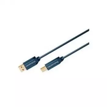 ClickTronic 3m USB 2.0 A/B m/m laidas mėlynas (70097)