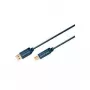 ClickTronic 3m USB 2.0 A/B m/m laidas mėlynas (70097)