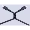 AUKEY CB-SCC241 USB-C į USB-C kabelis PD 240W 5A 20V 1m Nylon Juodas