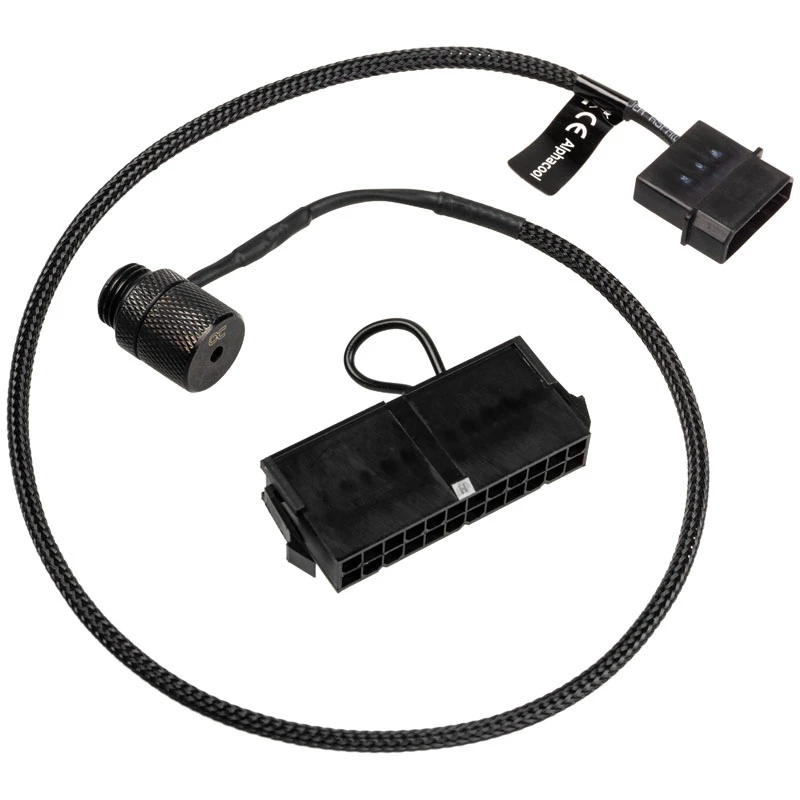 Alphacool 17451 Eiszapfen lazerinis įtaisas G1/4 inch su 50 cm kabeliu ir ATX trumpikliu