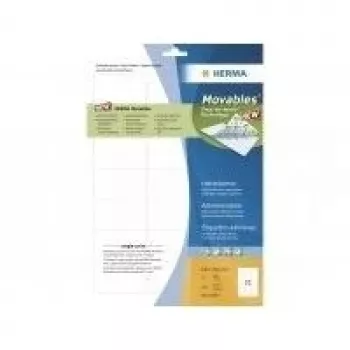 Lipnios etiketės HERMA Movables 63,5x38,1 mm A4 525 vnt.