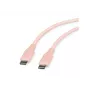ROLINE USB 2.0 laidas C-C ST/ST Silikono 60W 1m rožinis