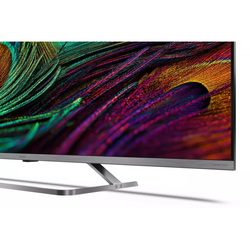 Sharp 4K QLED MiniLED TV 50JP7265E | 50 colių | Smart TV | Google TV | UHD | Sidabrinis