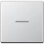 JUNG A 590 KO5 AL - Mygtukai - Aliuminis - termoreakcinis plastikas - IP44 - 55 mm