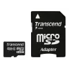 „Transcend“ 4GB MicroSDHC 10 klasės atminties kortelė su adapteriu