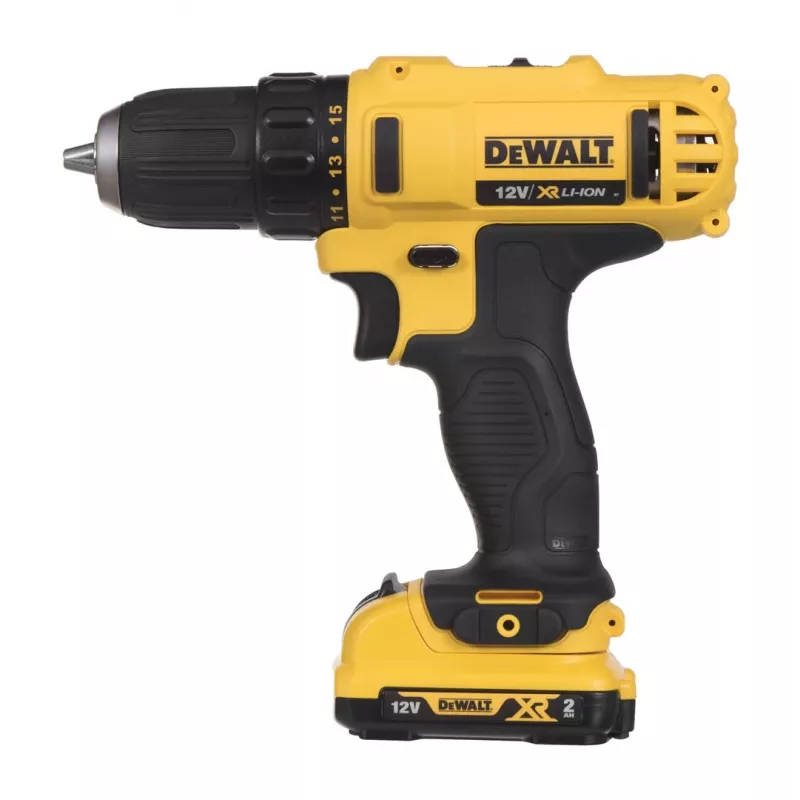 DeWALT DCD 10.8V belaidis gręžtuvas-suktuvas su raktuojamu griebtuvu, Li-Ion, Euro kištukas