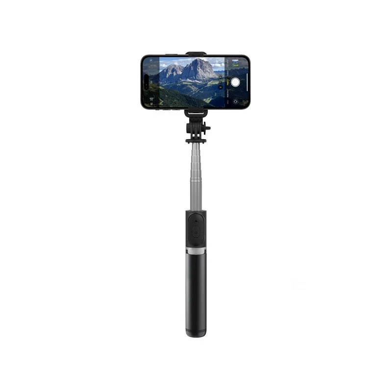 SelfieGo kompaktiška self lazdelė Bluetooth trikojis (20-101 cm) Crong CRGSGL1B