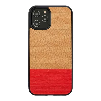Apsauginis dėklas man and wood iPhone 12 Pro Max – silkių raštas azalija juoda