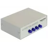 DeLock Switch VGA 4 prievadų rankinis dvipusis - ekrano jungiklis - 4 x VGA - stalinis (87635)