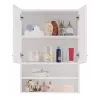 Topeshop POLA MINI DK baltas blizgus vonios spintelė Baltas