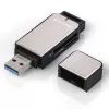 Hama 123900 kortelių skaitytuvas USB 3.2 Gen 1 (3.1 Gen 1) juodas, sidabrinis