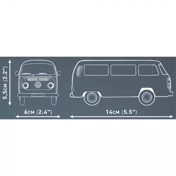 Konstruktorius Cobi Volkswagen T2b Bus oranžinis, mastelis 1:35