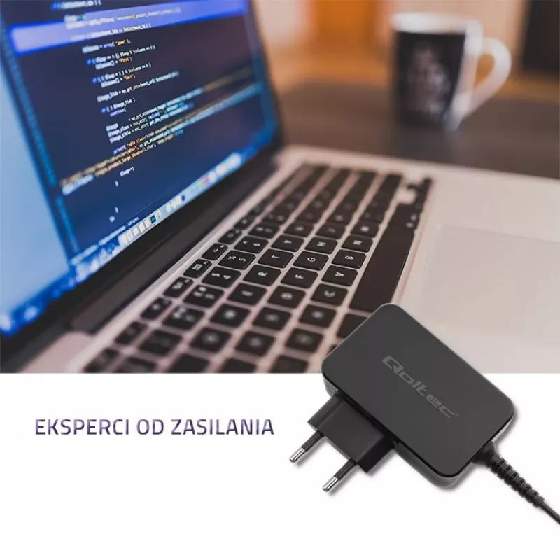 Maitinimo adapteris QOLTEC 45W 19V nešiojamiesiems įrenginiams – pakaitinis adapteris 45 W 19 V