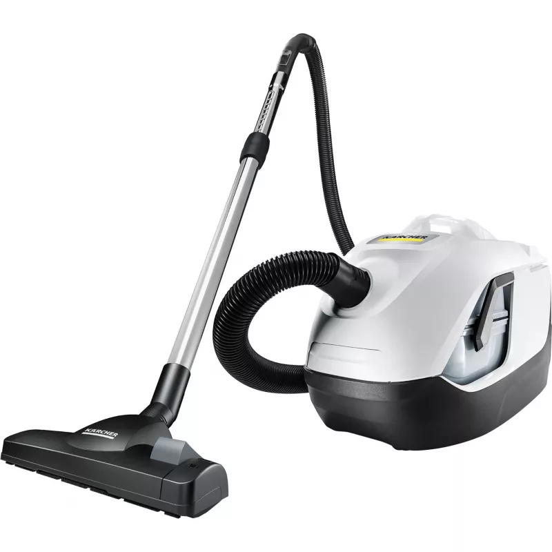 Cilindrinis dulkių siurblys Karcher DS 6 – sausas valymas, 650 W, 2 l talpa, HEPA 13, 10,2 m spindulys, teleskopinis vamzdis