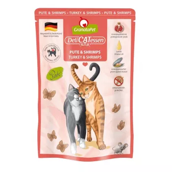 GRANATAPET DeliCATessen Turkija ir krevetės – šlapias ėdalas katėms – 85g