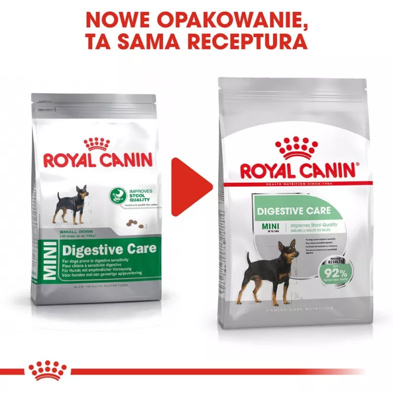 Sausas šunų ėdalas Royal Canin Mini Digestive Care 3 kg — mažos veislės, paukštiena, suaugę, virškinimo palaikymas