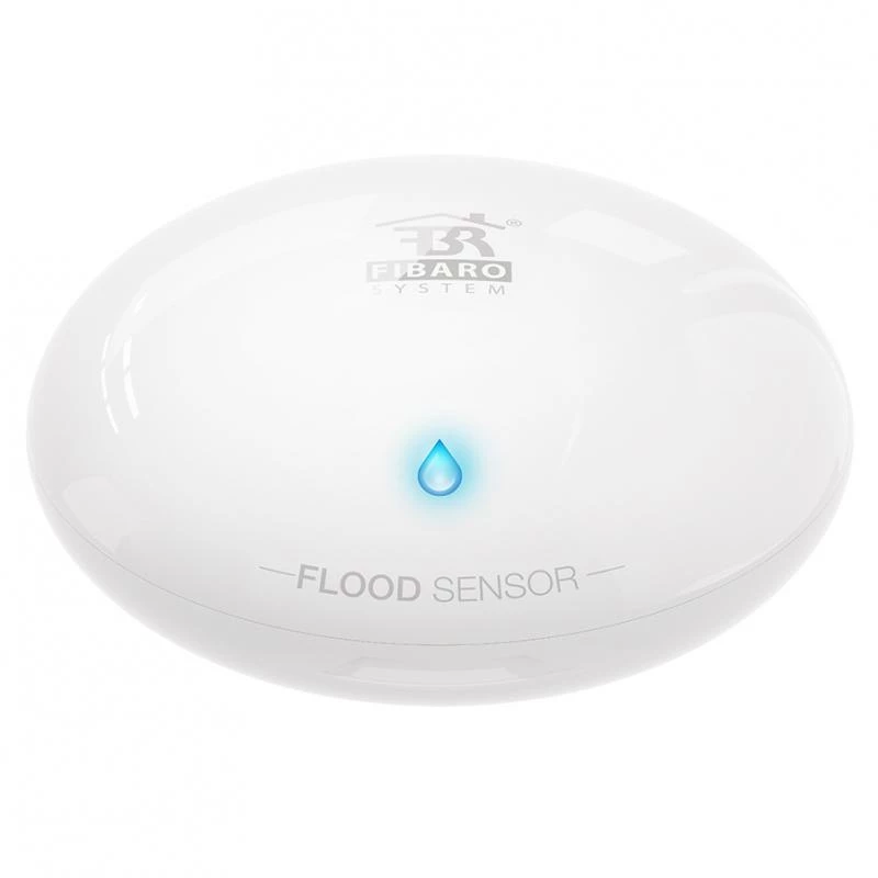 Fibaro FGFS-101-ZW5 temperatūros ir drėgmės jutiklis vidaus/lauko sąlygoms, belaidis, pastatomas