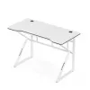 Gaminimo stalas Huzaro Hero 1.6 White – MDF/karboninis viršus 1200×600 mm, metalinis rėmas, 750 mm aukštis