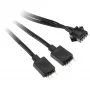 Adapteris Kolink 4 kontaktų ventiliatoriui į 3 kontaktų 5V ARGB, 0,4 m