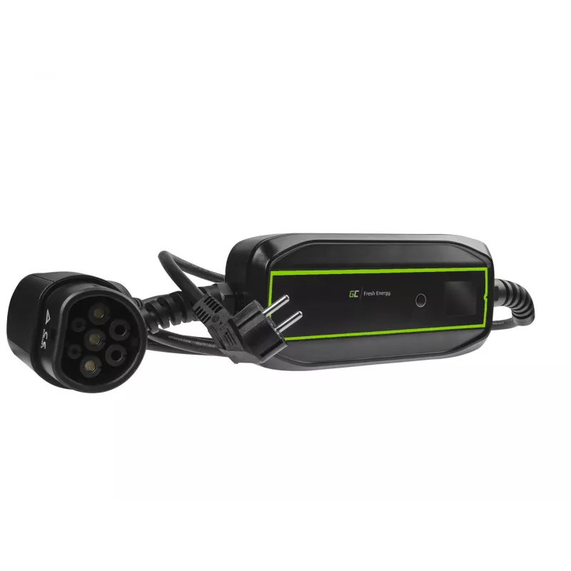 Nešiojama elektromobilio įkrovimo stotelė Green Cell EV16 Black