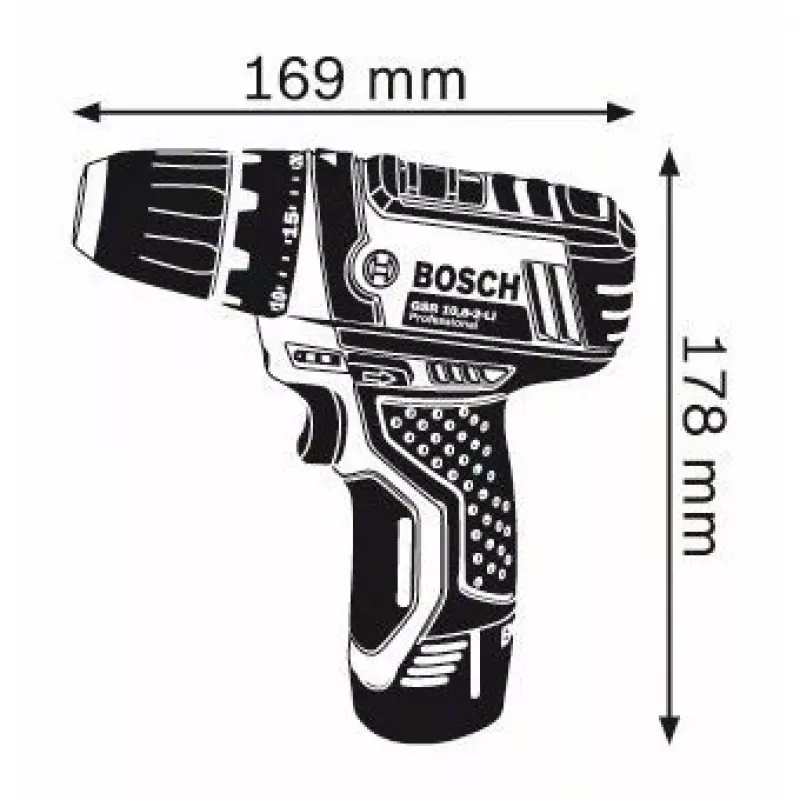 Bosch GSR 10,8-2-LI Professional gręžtuvas-suktuvas 10,8 V, 30 Nm, 10 mm griebtuvas