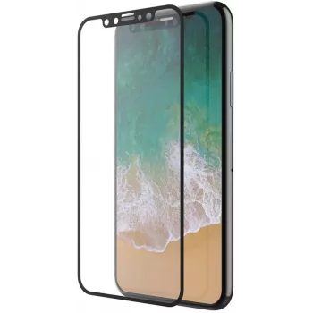 Grūdinto stiklo ekrano apsauga Devia Van Entire View Anti-glare, skirta iPhone XS Max 6,5 inch, juoda