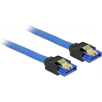 SATA kabelis DeLOCK 84978 0,3 m SATA 7 kontaktų juodas mėlynas