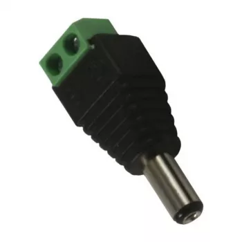 Synergy 21 S21-LED-000219 DC/2.1 x 5.5 mm juodas – žalias laidų jungtis