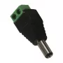 Synergy 21 S21-LED-000219 DC/2.1 x 5.5 mm juodas – žalias laidų jungtis