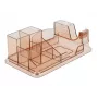 Stalo organizatorius DeLOCK 18341 permatomas rudas plastikas 145x250x85 mm