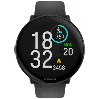 Polar Ignite 3 - Sportinis laikrodis su dirželiu - Silikoninis - Dirželio dydis: S/L - Ekranas 3,3 cm (1,28 inch) - 32 MB - Bluetooth - 35 g - Naktinė juoda (900106234)