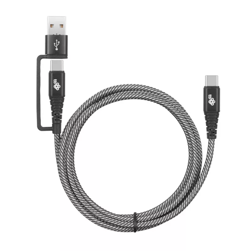 USB A į USB C laidas TB AKTBXKUCTOA120B 1,2 m, juodas