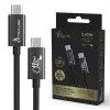 USB-C į USB-C laidas Extralink CABESL05 — 2 m, USB 2.0, juodas