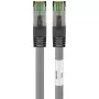Goobay CAT 8.1 jungiamasis kabelis, S/FTP (PiMF), pilkas, 0,5 m - LSZH halogenų neturintis, varinis AWG 24 (55135)