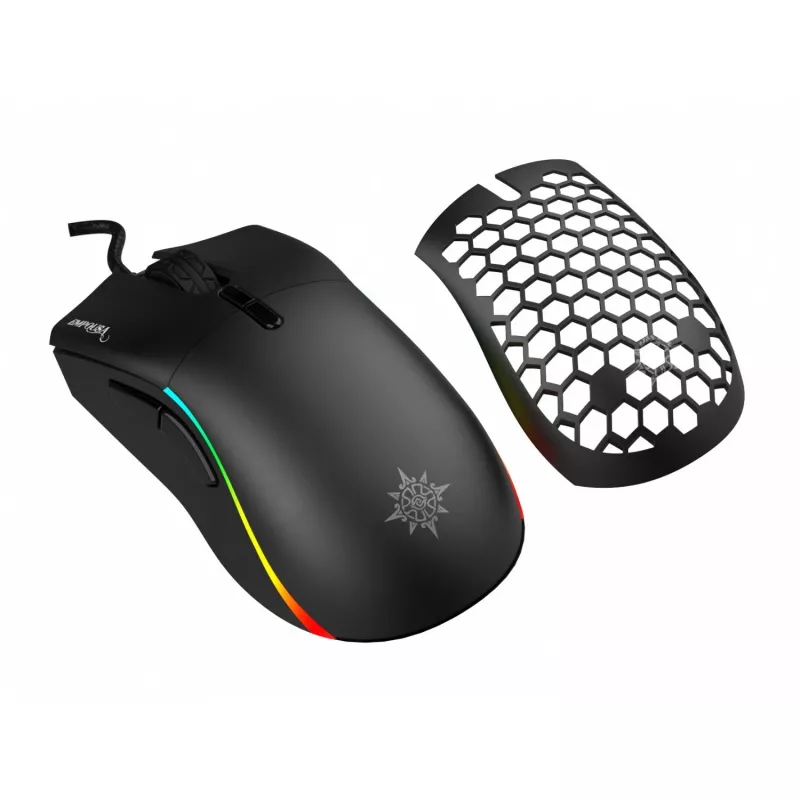 INCA Gaming Mouse IMG-GT20 10000 DPI. RGB. 7 mygtukų. USB. Juoda