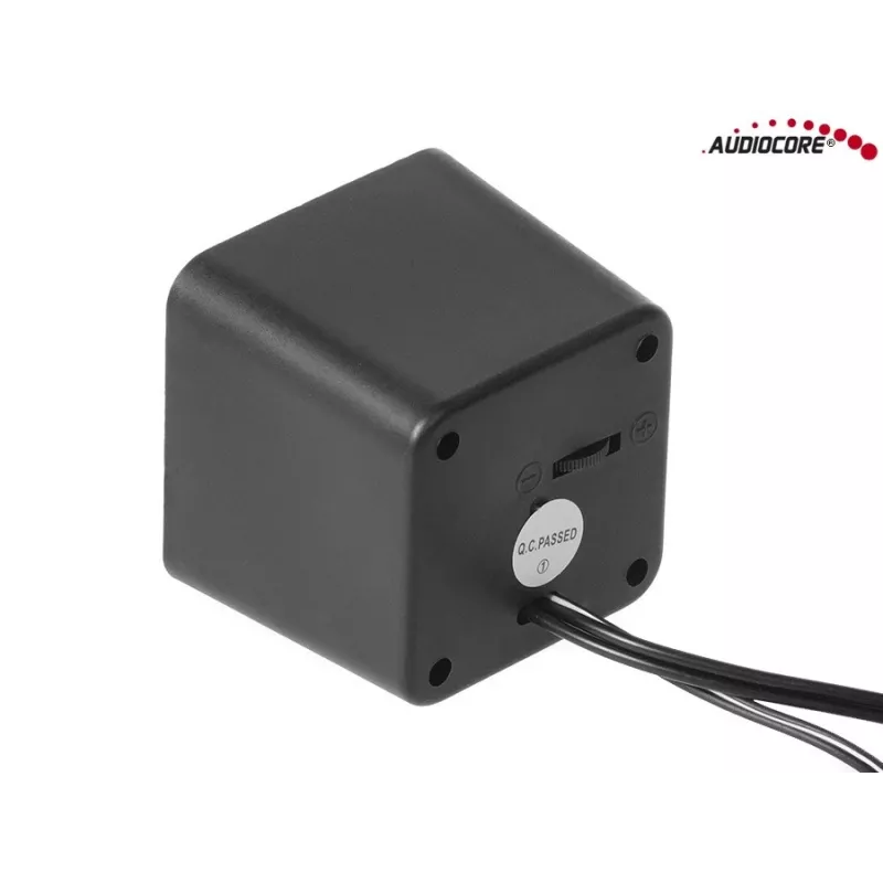 2 krypčių kompiuterio garsiakalbis Audiocore AC870 B — 3 W RMS, maitinimas per USB, 3,5 mm įvestis, 2.0 kanalai