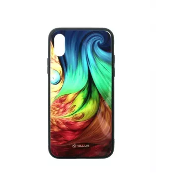 Apsauginis stiklas iPhone XS Tellur — spausdintas hipnotizuojantis dizainas