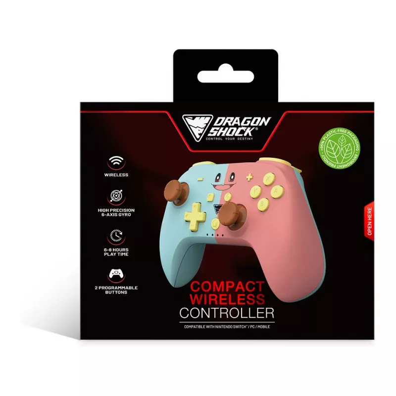 Dragonshock Controller Poptop Wireless Cubes rožinis mėlynas jungiklis
