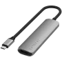 Satechi ST-P4SM USB-C 4-in-1 plonas multiport adapteris, pilka