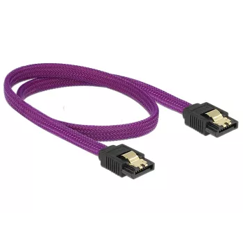 SATA kabelis DeLOCK 83691 0,5 m SATA 7-pin Violetinis