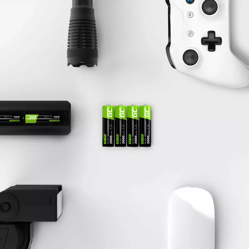 Įkraunama baterija Green Cell GR02 — NiMH AA 1,2 V 2000 mAh, 2 vnt.