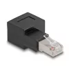 Delock 90° adapteris RJ-45 (kištukas) į RJ-45 (lizdas) CAT 6a