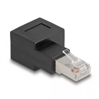Delock 90° adapteris RJ-45 (kištukas) į RJ-45 (lizdas) CAT 6a