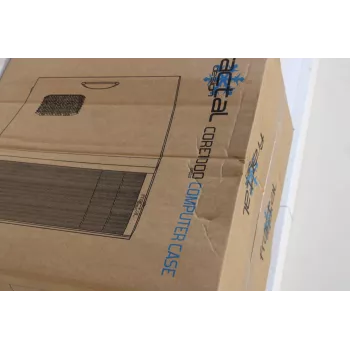 Korpusas Fractal Design Core 1000 USB 3.0 Juodas Micro ATX - Pažeista pakuotė, maitinimo šaltinis neįtrauktas